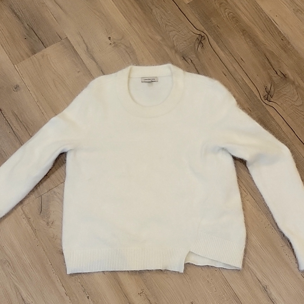 White Fuzzy Sweater
